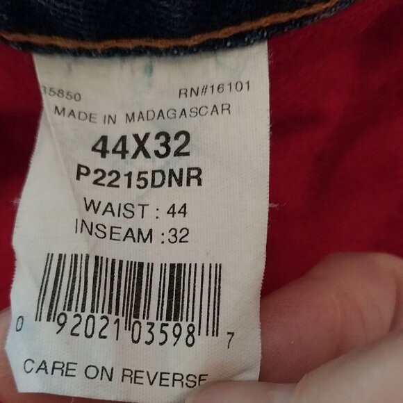 Bernie Men's Insulated Flannel Lined  Jeans Size 44x32 Blue Denim Cotton/Polyest - Picture 3 of 6